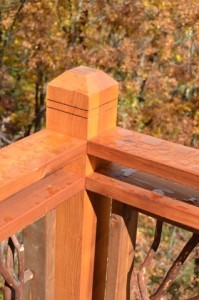Double Cedar Handrail