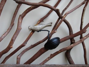 Branch Handrail with Bird
