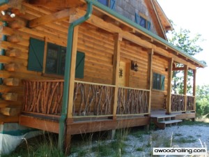 Handrail Log Cabin