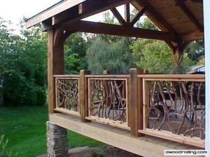 Wood Deck Handrail